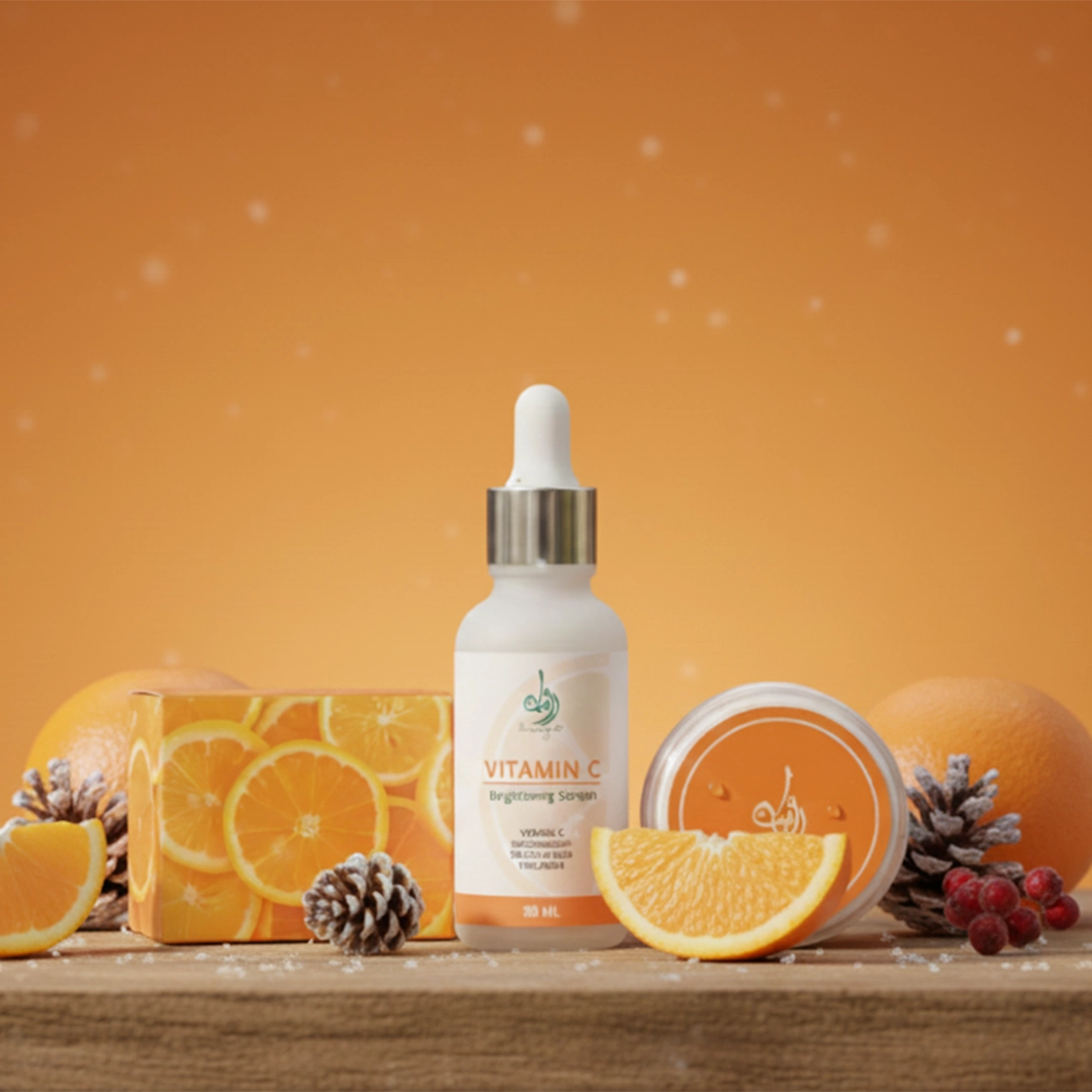 Vitamin C Serum & Orange Sugar Scrub: Double the Brightening Power